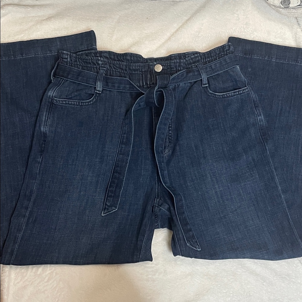 J. Crew Dark Blue Wide Leg Jeans